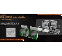 Eduard Brassin 1:48 - MiG-23 M/MF Main Wheel Bay (Trumpeter) - EDB648105