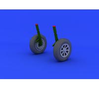 Eduard Brassin Vought F4U-1 Corsair Ruote Appiattite 1:32 Kit Tamiya