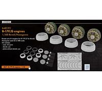 Eduard EDB648191 1:48-B-17F/G Motori (Monogramma) Ottone kit, Vari