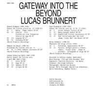 Eduard Erdmann Lucas Brunnert: Gateway Into the Beyond (CD) Album