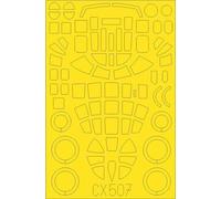 eduard ExpressMask B-25C/D Mitchell - 1:72 Set Maschere Per Airfix kit Modellbau