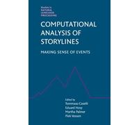 Eduard Hovy Computational Analysis of Storylines (Copertina rigida)