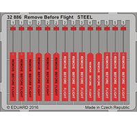 Eduard Photoetch 1:32 - Remove Before Flight Tags Steel