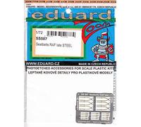 Eduard Photoetch (Zoom) 1:72 - Seatbelts RAF Late Steel