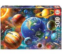 Educa 18449 Puzzles 500 pcs, Solar System, Multicoloured