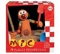 Educa - 19104 MIC. Set di 4 puzzle progressivi per bambini, 6, 9, 12 e 16 pezzi. +3 anni, Multicolore