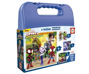 Educa 19580 Spidey & His Amazing Friends Progressive Suitcase 6+9+12+16, Assorte