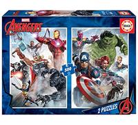 Educa - 2 Puzzles da 500 pezzi ciascuno per adulti e bambini | Marvel Mania | Misura: 34 x 48 cm | Da 11 anni (17994)