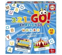 Educa - 3,2,1... GO Challenge Words | Trova le lettere del tuo Palabra prima che Nesso! con 48 Parole e 150 lettere magiche | da 2 a 5 giugatori | A partire da 6 anni (19391)