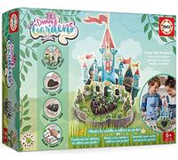 Educa - 3D Dream Garden 2in1 Castillo | Costruisce con Pezzi di Cartone a Tutto Colore Questo Meraviglioso Castello e cultiva Il Tuo Propio Giardino in casa | A Partire da 5 Anni (19468)