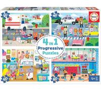 Puzzle Eroi In Azione 4 in 1