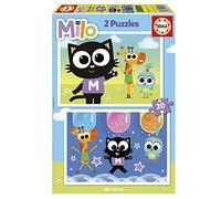 Educa - Ambientato con 2 puzzle per bambini di 20 pezzi con le immagini di Milo e dei suoi amici. Misure: 28 x 20 cm. Raccomandato da 4 5 6 anni (19541)