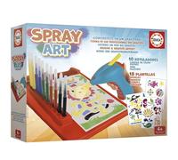 Educa - Arte Spray, Crea disegni con un aerografo automatico, Pratico, facile e pulito, Giocattolo artistico per bambini e bambine dai 4 anni (20132)
