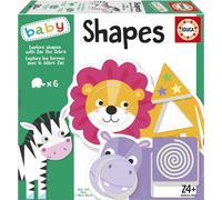 EDUCA baby gioco a incastri Esplora le forme con la zebra Zak (6 × 2 pezzi)