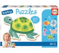 Educa baby puzzle animali marini 5in1 (3-5 pezzi)
