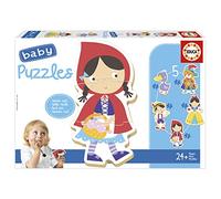 Educa - Baby puzzle C'era una volta | Set di 5 puzzle di bambini progressivi da 3 a 5 pezzi per imparare con diversi livelli di difficoltà. Composto da pezzi di grandi dimensioni. +24 mesi (19669)