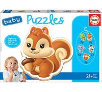 Educa - Baby Puzzles. Animali. Set di 5 Puzzle Progressivi per Bambini. +24 Mesi (13473)