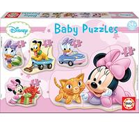 Educa - Baby puzzles Minnie. Set di 5 puzzle progressivi di 3, 4 e 5 pezzi per bambini. +24 mesi (15612)
