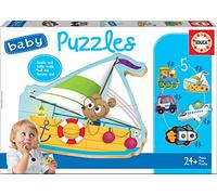 Puzzle per bambini Animali su veicoli 5 in 1