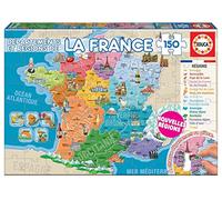 Puzzle per Bambini Educa Departments and Regions of France 150 Pezzi Mappa