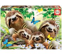 Educa Borrás 18450 Series Sloth Family Selfie 500 Piece Puzzle