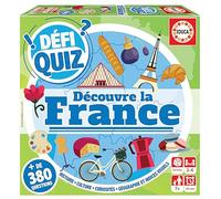 Educa Borrás Defi Quiz-scoprire la Francia, gioco di società, 18155