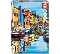 Educa - Burano. puzzle per adulti 1000 pezzi. Dimensioni: 48 x 68 cm. Include la colla del puzzle FIX. Consigliato a partire dai 14 anni (19023)