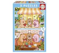 Educa - Capyfun | Set di 2 puzzle per bambini da 48 pezzi | Consigliato per bambini di 4, 5 e 6 anni (20482)