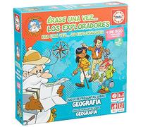 Educa - C'era una Volta Gli Esploratori | Gioco da Tavolo Famiglia Educativo con oltre 300 Domande e risposte su Geografia | A partire da 6 anni (18857)