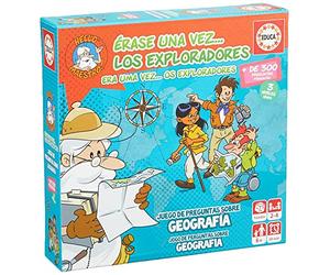 Educa - C'era una Volta Gli Esploratori | Gioco da Tavolo Famiglia Educativo con oltre 300 Domande e risposte su Geografia | A partire da 6 anni (18857)