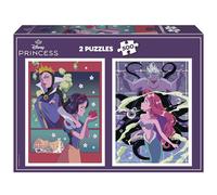 Educa - Confezione da 2 Puzzle con pezzi ciascuno | Cattivi e principesse Disney. Include colla Fix Puzzle. Misure: 34 x 48 cm. Da 11 anni (20278)