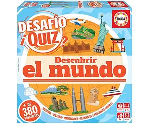 Educa - Desafio Quiz-Descubrir El Mundo Juego de Mesa, Multicolore, 18218