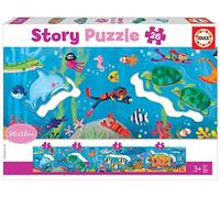 Educa - Puzzle Storia Mondo sottomarino - 1-39 Pezzi