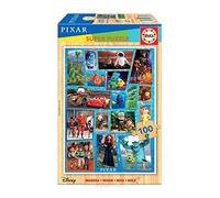 Educa - Disney Pixar Wooden Puzzle. Puzzle in Legno per Bambini. 100 pezzi. +6 anni. Rif. 18881