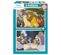 Puzzle Disney Animali 2x48 pezzi