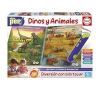 Educa - Educapen Dinos e Animali | Gioco Educativo per bambini +5 anni | Taccuino con domande e e-reader | Bambini 5 6 7 anni (20322)