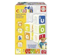 Educa - Educubes Baby I Blocchi educativi | 10 cubi illustrati con lettere, animali, oggetti e conteggio | Sistema autocorrettivo | Regalo per bambini di 2 anni (20412)