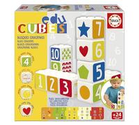 Educa - Educubes Baby II Blocchi Educativi | 10 Cubi Illustrati con Oggetti, Emozioni, Forme e Numeri | Regalo per Bambini di 2 Anni (20413)