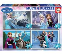 Educa - Frozen Disney Conjunto de Puzzles, Multicolore, 16173