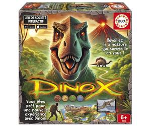 Educa - Gioco da tavolo Dinox | Domande sui dinosauri per risvegliare la curiosità dei bambini | Gioco educativo sui dinosauri | Dai 6 anni (20656)