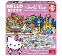 Educa - Gioco da tavolo per bambini | Hello Kitty World Tour | Giochi da tavolo per viaggi in famiglia e amici | Divertente avventura educativa | Gioco educativo per bambini dai 4 anni (20695)