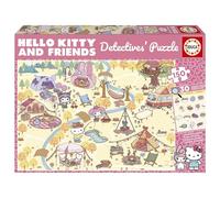 Educa - Hello Kitty Detectives | Puzzle per bambini con 150 pezzi | Assemblalo e trova gli oggetti nascosti | Consigliato per bambini dai 6 agli 8 anni (20512)
