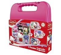 Educa - Hello Kitty Superstyle | Set di 4 puzzle progressivi per bambini da 12 a 25 pezzi | Consigliato per bambini di 3, 4 e 5 anni (20511)