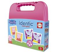 Educa - Identic Peppa Pig. Gioco di memoria educativo per bambini con 72 carte. Trova le coppie e lavora sulle abilità di base come l'acuità visiva, l'attenzione e la memoria. Da 3 anni (20220)