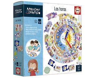 Educa - Io imparando le ore | Imparare è divertente. Giocattolo educativo per bambini di 5 anni | Dove impareranno a leggere l'orologio, manipolare le lancette e praticare i concetti dell'ora (18698)
