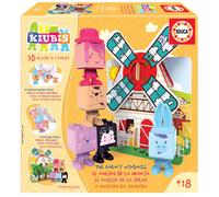 Educa Kiubis the Farm Windmill Blocchi 3D e storie dai due anni in su