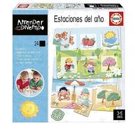 Educa - Le Stagioni | Imparare è Divertente. Gioco educativo per Imparare a identificare Gli Elementi di Ogni Stagione dell'anno. 24 Ganci a Partire da 3 Anni (19289)