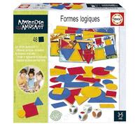 Educa - Learning is Fun Logic Blocks, 48 Forme di 4 Forme Diverse. Gioco educativo per Bambini per Apprendere Diversi Concetti e Fare associazioni, 3 Anni (19599)