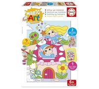 Educa - Magic Art Number Fantasy Number | Numero magico di arte | Artigianato per bambini | Consigliato per ragazzi e ragazze dai 6 7 8 anni (20295)