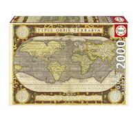 Educa Borrás Puzzle Mappa del mondo Typvs Orbis Terrarum 2000 pezzi 96x68 cm con colla da 14 anni